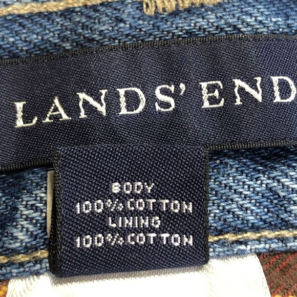 Lands' End Blue Denim Men's Jeans 100% Cotton Size 40 - Picture 7 of 9